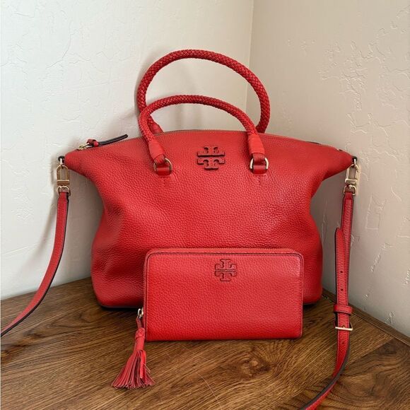Tory Burch Mcgraw Tote Bag and Wallet - Picture 1 of 10